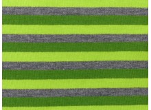 Jersey Ringel grau lime Kombistoff